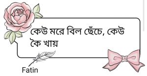 কেউ মরে বিল ছেঁচে, কেউ কই খায়।