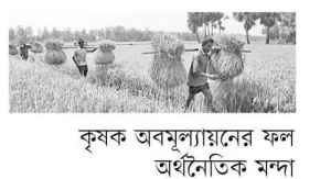 কৃষক অবমূল্যায়নের ফল অর্থনৈতিক মন্দা
